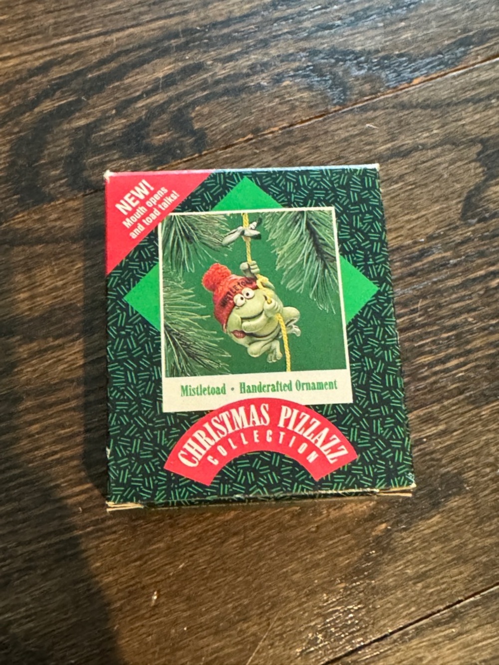 Christmas Pizzazz Collection Mistletoad Vintage Hallmark Ornament 1987